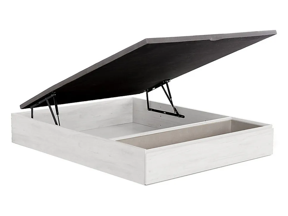 Sommier coffre avec tiroir 140 x 190 cm - Blanc - HESTIA de YSMÉE