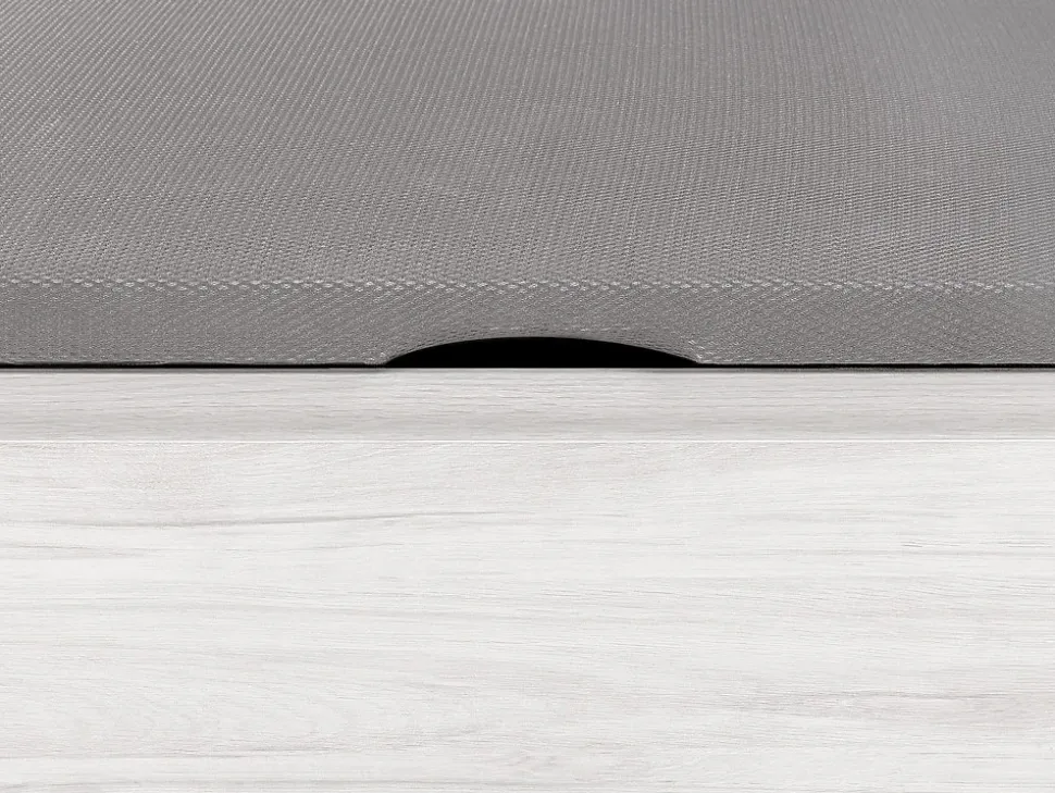 Sommier coffre avec tiroir 140 x 190 cm - Blanc - HESTIA de YSMÉE