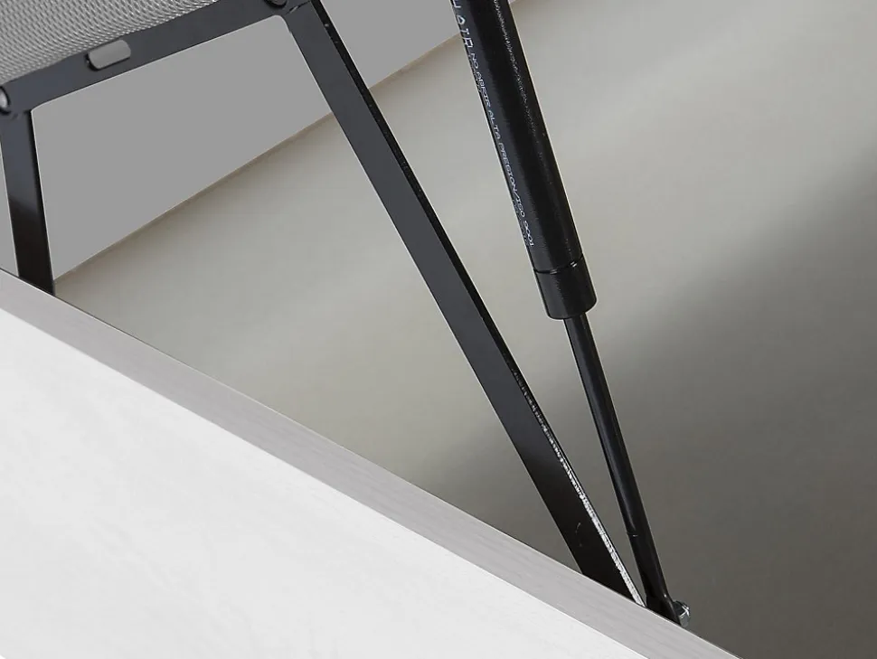 Sommier coffre avec tiroir 140 x 190 cm - Blanc - HESTIA de YSMÉE