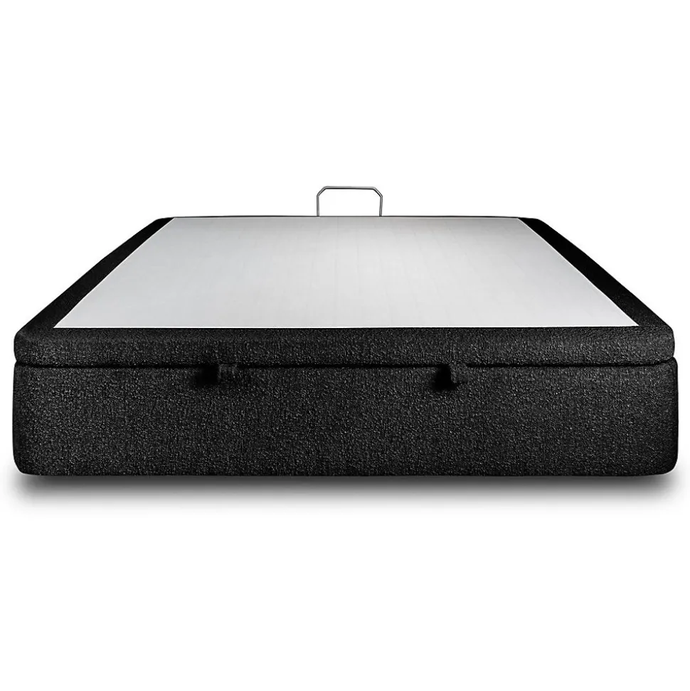 Sommier Coffre Bouclette Noir 180x200 H39cm