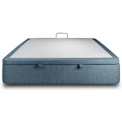 Sommier Coffre Bouclette Bleu 200x200 H39cm