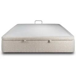 Sommier Coffre Bouclette Beige 160x200 H39cm