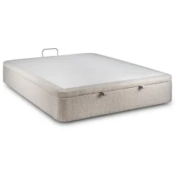 Sommier Coffre Bouclette Beige 160x200 H39cm