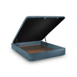 Sommier Coffre Bouclette Bleu 140x200 H39cm