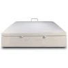 Sommier Coffre Tissu Beige clair 140x200 H39cm
