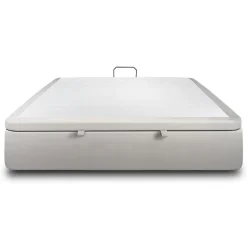 Sommier Coffre Velours Gris clair 180x200 H39cm