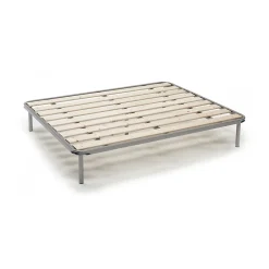 Sommier double Adeena, Sommier orthopédique à lattes rabotées, 100% Made in Italy, 120x190h31 cm