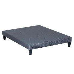 Sommier en bois Tapissier Kit 140x190 cm Coloris Gris ciment Livré en kit