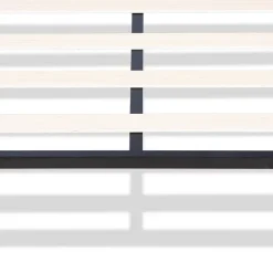 Sommier en métal avec tête de lit Quiétude 140x190 cm Livré en kit