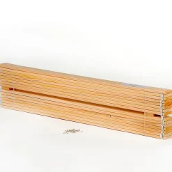 Sommier en pin massif, 15 lattes sans cadre, couchage 140 x 200 cm