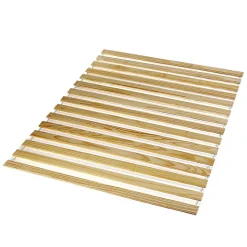 Sommier en pin massif, 15 lattes sans cadre, couchage 140 x 200 cm