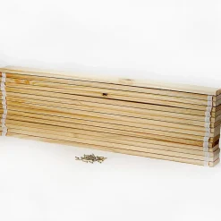 Sommier en pin massif, 15 lattes sans cadre, couchage 100 x 200 cm
