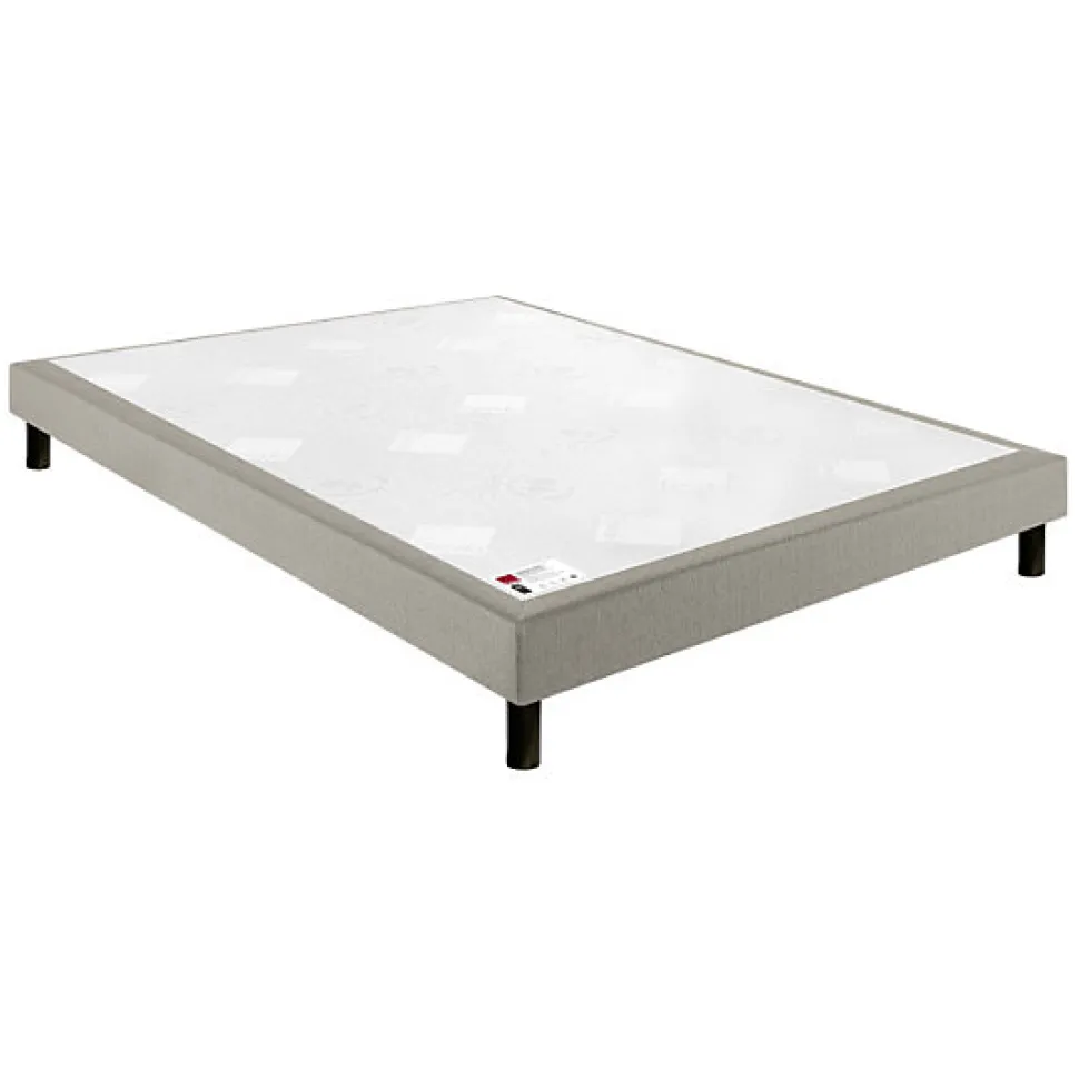 Sommier Epeda CONFORT FERME DECO NATURE 140x200 Chiné Naturel Lattes