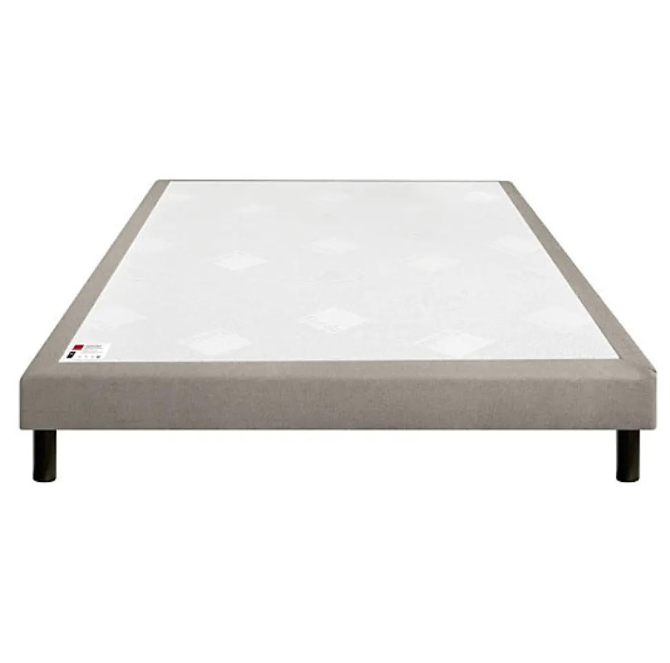 Sommier Epeda CONFORT FERME DECO NATURE 140x200 Chiné Naturel Lattes