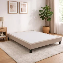 Sommier Epeda CONFORT MEDIUM DECO NATURE 80x200 Chiné Naturel Lattes