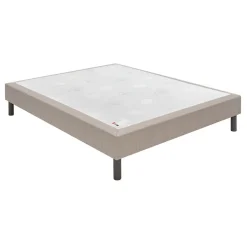 Sommier Epeda CONFORT MEDIUM DECO NATURE 140x190 Chiné Naturel Lattes