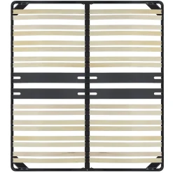 Sommier Ergonomique à Lattes Avec Zone Lombaire Renforcée 200x200 Cm