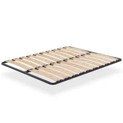 Sommier Ergonomique à Lattes Larges Et Flexibles En Bois De Bouleau 180x200 Cm Sans Pieds