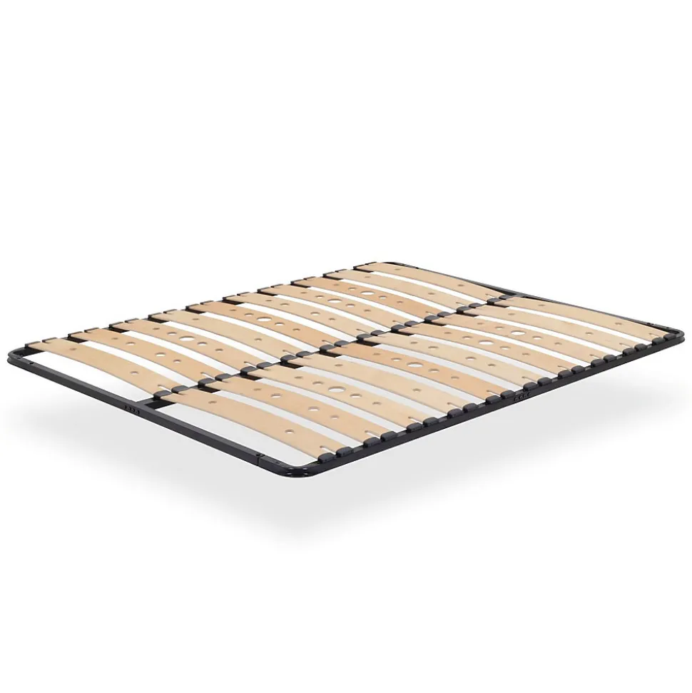 Sommier Ergonomique à Lattes Larges Et Flexibles En Bois De Bouleau 180x200 Cm Sans Pieds