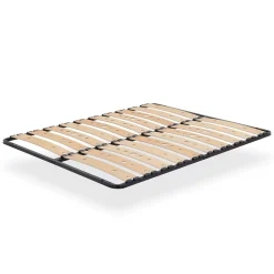 Sommier Ergonomique à Lattes Larges Et Flexibles En Bois De Bouleau 140x200 Cm Sans Pieds