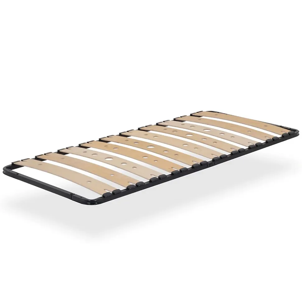 Sommier Ergonomique à Lattes Larges Et Flexibles En Bois De Bouleau 80x200 Cm Sans Pieds