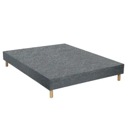 Sommier Essenzia TRADITION GRAPHIC 19cm Couleur 120x200 Anthracite Lattes