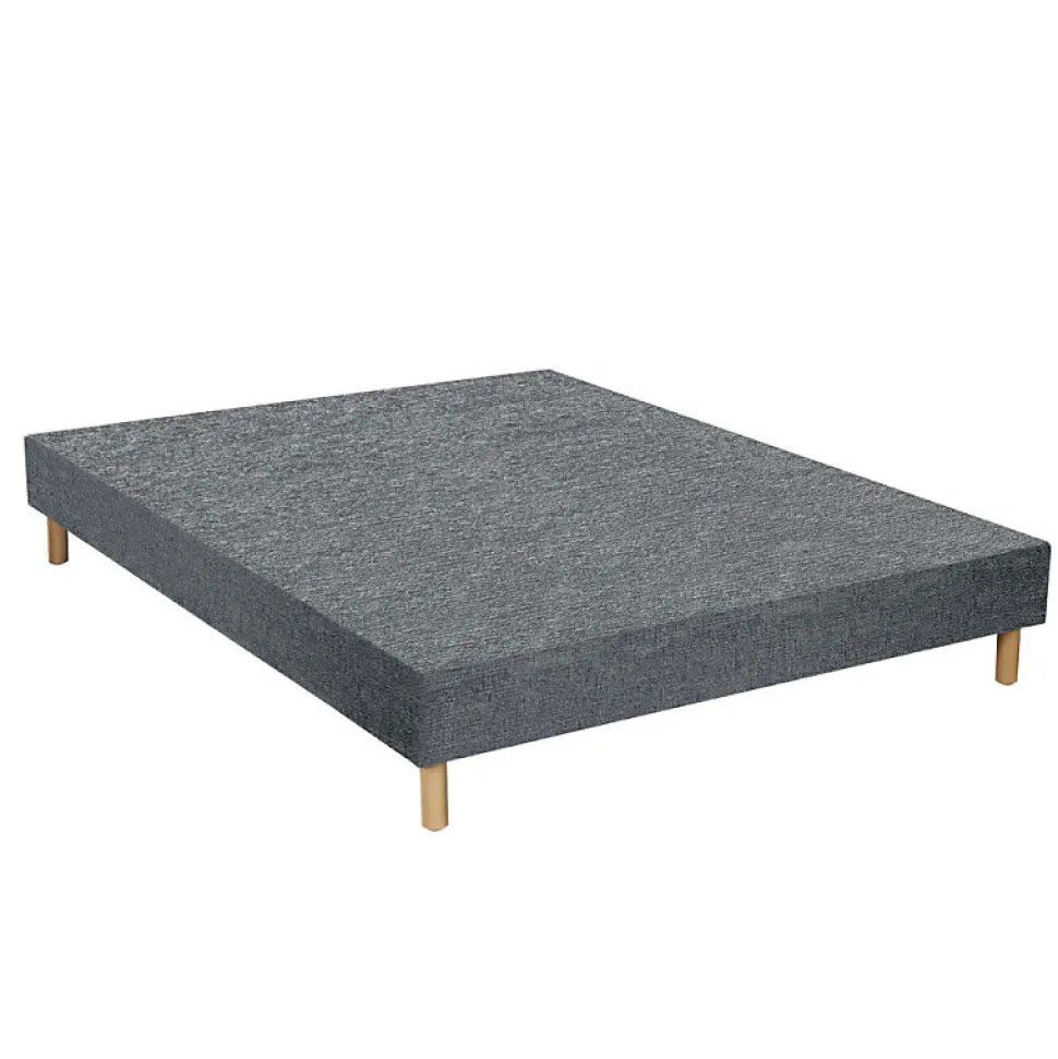 Sommier Essenzia TRADITION GRAPHIC 19cm Couleur 160x200 Anthracite Lattes