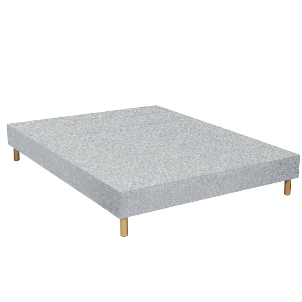 Sommier Essenzia TRADITION GRAPHIC 19cm Couleur 90x200 Gris clair Lattes