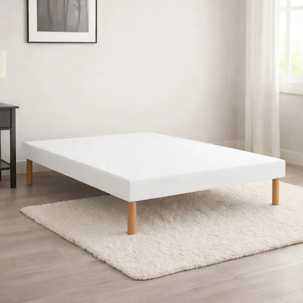 Sommier Essenzia TRADITION GRAPHIC 13cm Blanc 140x210 Lattes