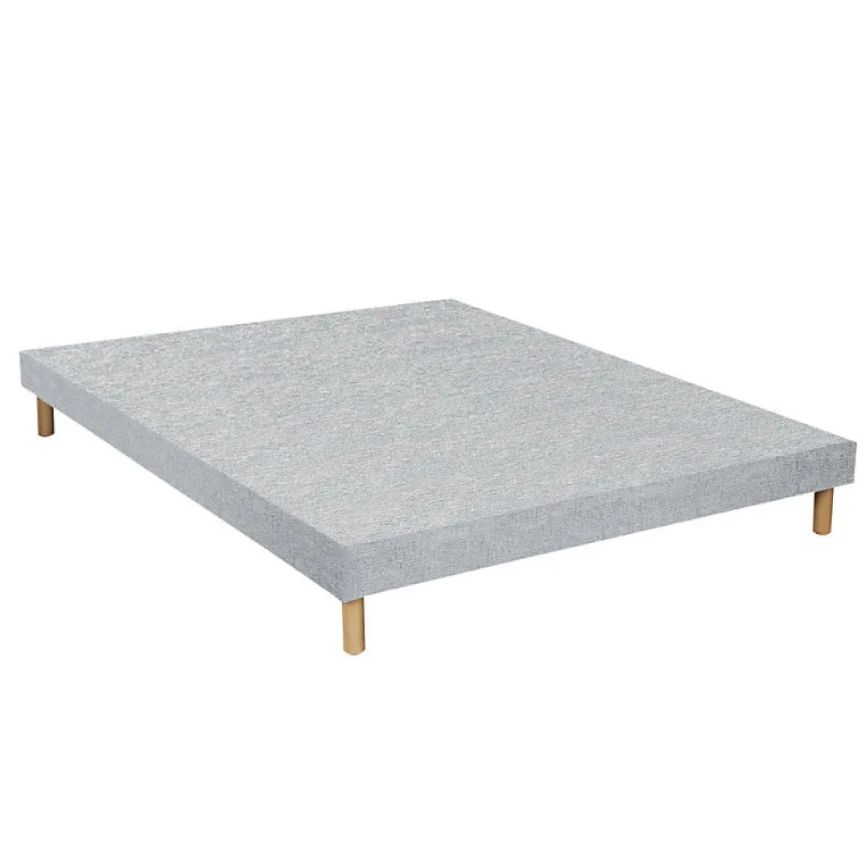 Sommier Essenzia TRADITION GRAPHIC 13cm Couleur 90x200 Gris clair Lattes