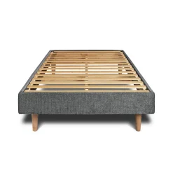 Sommier Kit Tissu Gris anthracite 90x200 H29cm