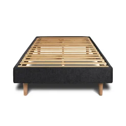 Sommier Kit Tissu Noir 90x200 H29cm