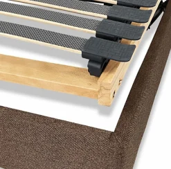 Sommier électrique Essenzia Zen DETENTE MARRON 90x200 Lattes