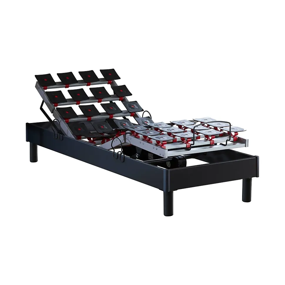 Sommier électrique et matelas mousse à mémoire forme 90x190