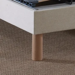 Sommier électrique relaxation lattes lisse beige 90x200