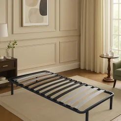 Sommier Metal 70x190 - 29 cm - 9 Larges Lattes de 12,5 cm - Solide et Confortable - CADRE A LATTE PATRICK