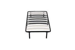Sommier Metal 90x190 cm - 29 cm de hauteur - Compatible avec Matelas Standard - 9 Larges Lattes de 12,5 cm - Epaisseur 1,2 mm - So