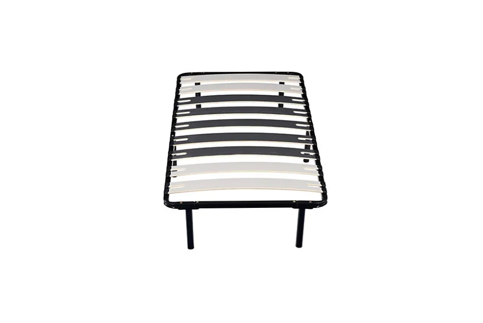 Sommier Metal 80x190 cm - 29 cm hauteur - 9 Larges Lattes de 12,5 cm - Solide et Confortable - CADRE A LATTE PATRICK