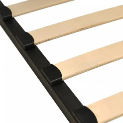 Sommier Métal RENO 160x200 cm + 1 pied amovible / Noir