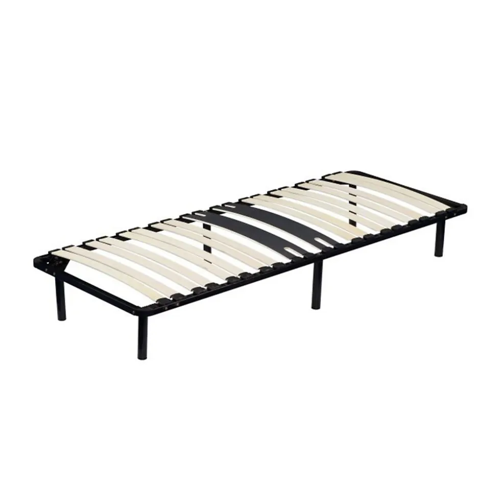 Sommier Renforcé 90x190 cm - Cadre à Lattes 29 cm - Compatible avec Tous Matelas - Métal 1,4 mm - 18 Lattes 9 mm - Cadre à Latte M