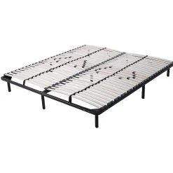 Sommier résistant à lattes réglables + pieds inclus 160X200 cm
