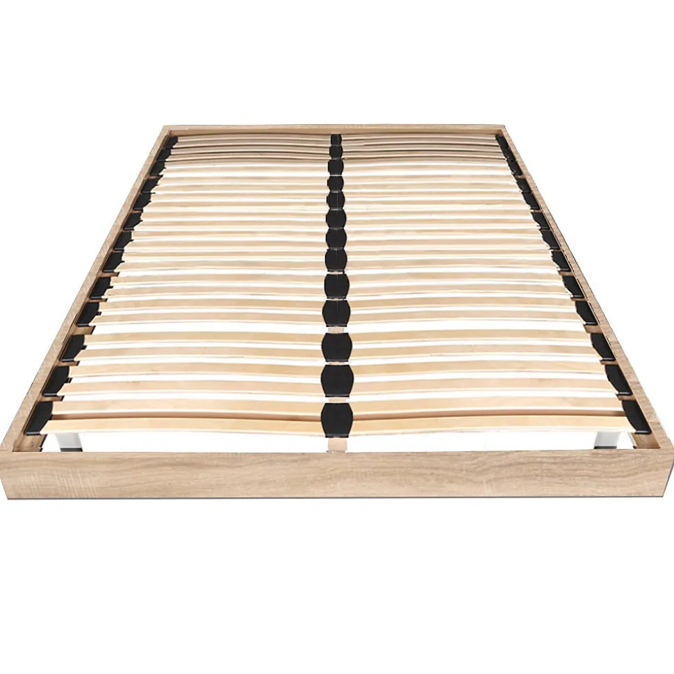 Sommier sur pied SOMKIT 140x190 / Décor Chêne blanchi