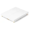 Sommier tapissé 160x200 cm(2x80x200), 12 pieds pour un maintien stable, hauteur 29 cm, housse amovible incluse