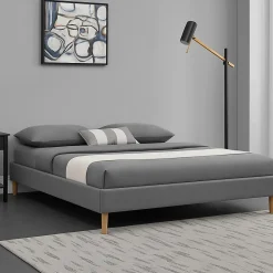 SOMMIER TAPISSIER 20 cm soutien ferme confort optimal usage quotidien montage rapide 180x200 SOMMIER MINA GRIS