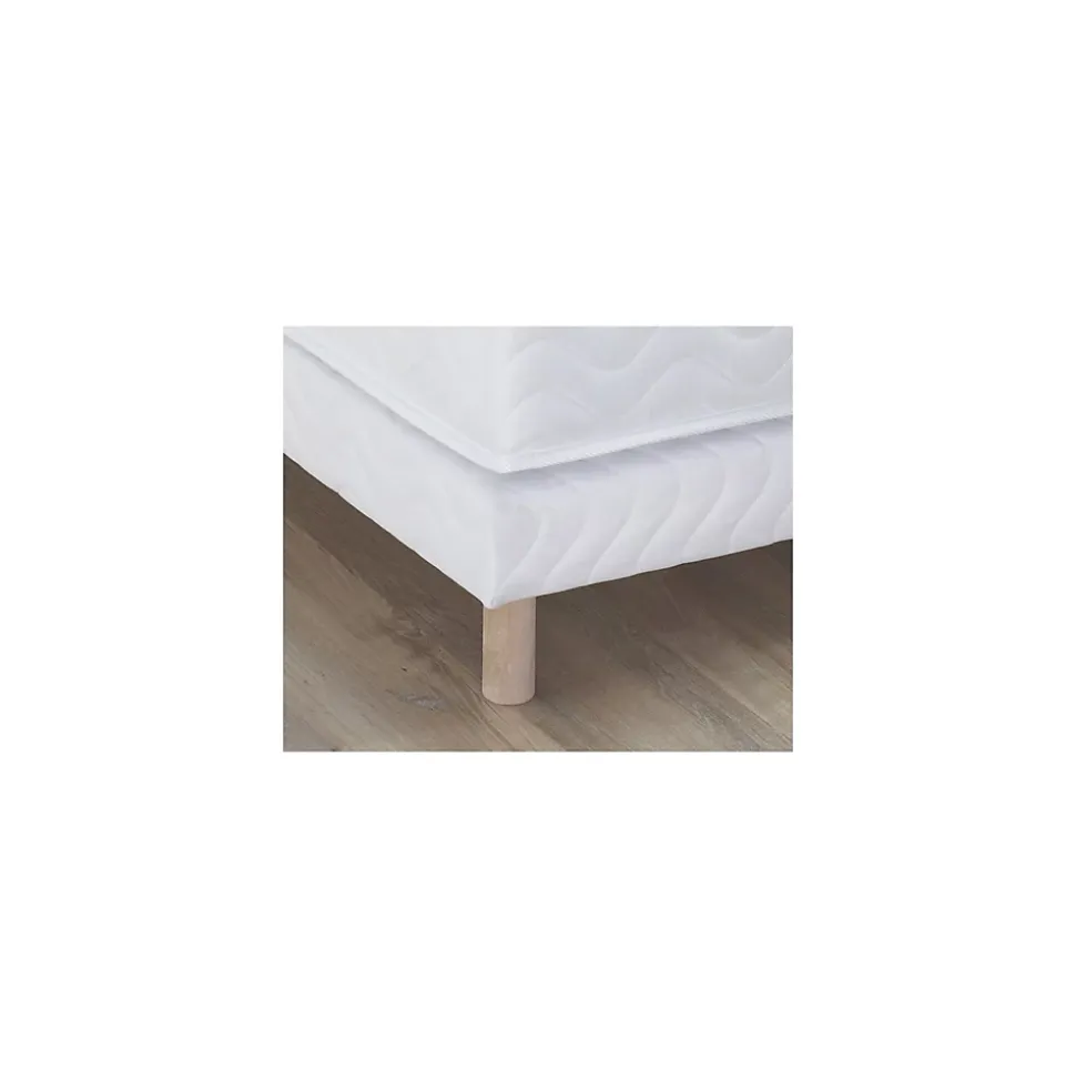 Sommier tapissier à lattes blanc 140x190