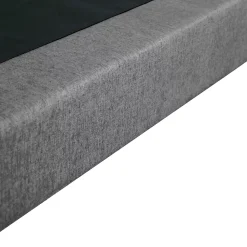 Sommier tapissier à lattes fixes 160x200 gris chiné
