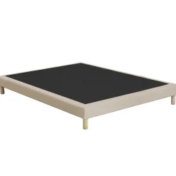 Sommier tapissier à lattes fixes 140x200 beige