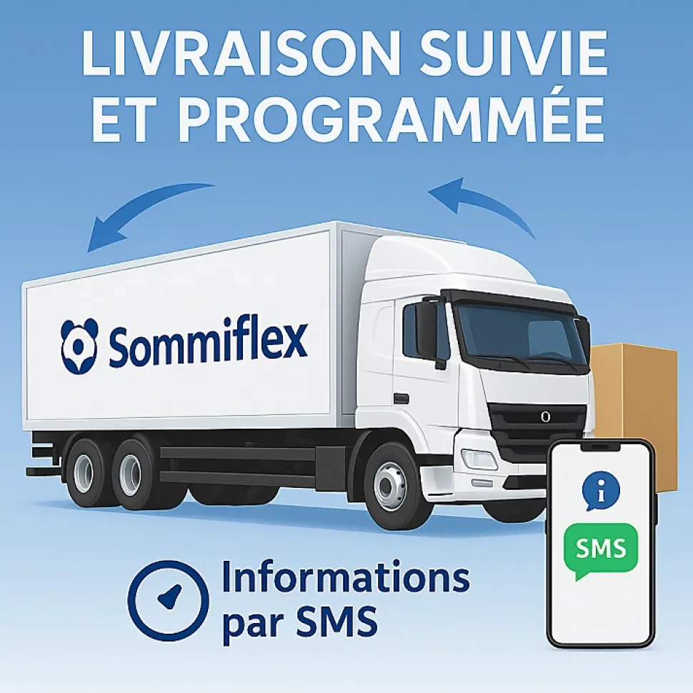 SOMMIER TAPISSIER BLANC 140x200 cm FABRICATION FRANÇAISE ARTISANALE PIEDS OFFERTS HAUTEUR avec PIEDS 27 cm