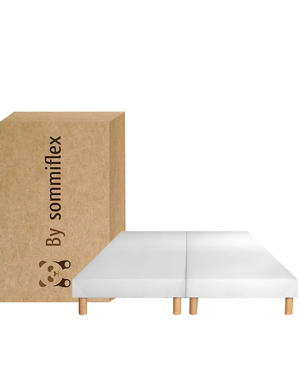 SOMMIER TAPISSIER BLANC 90x200x2 (180x200) FABRICATION FRANÇAISE ARTISANALE PI