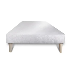 Sommier tapissier blanc 80x200